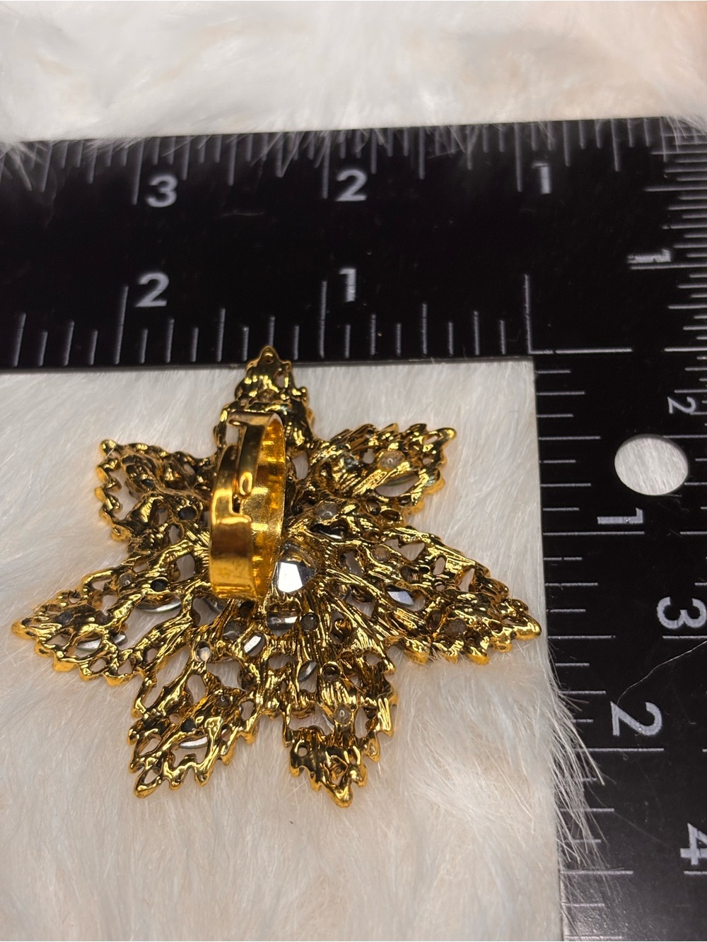 💎 Oversized Multicolor Rhinestone Starburst Statement Ring - Picture 3 of 3